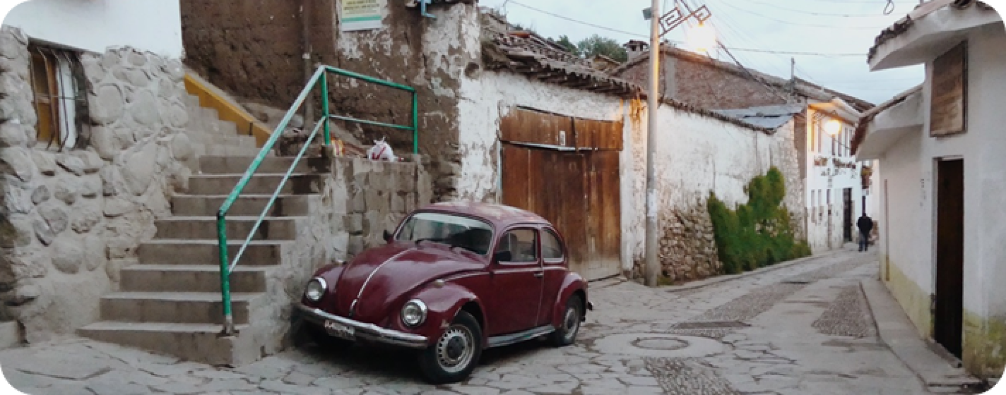 Street scene  South American explorer